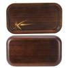 Wood Rectangular Tea Tray Rectangular Shape Snack Platter Bamboo Tea Tray  Household Kitchen