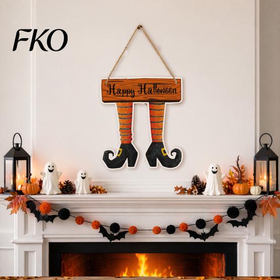 Decorative Halloween Pendant Pumpkin Door Hanging Decor, Spooky Festive Wall Ornament for Party Must-have Decoration Scene, Front Entryway