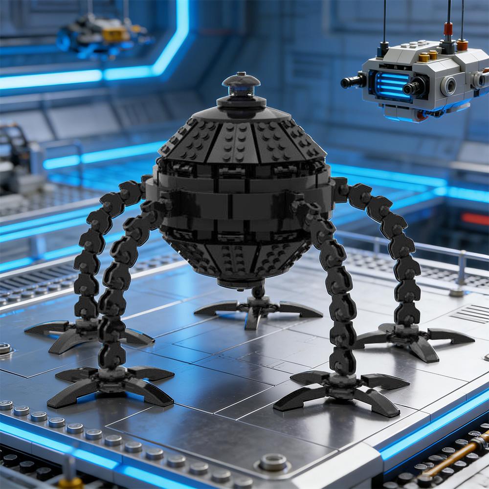 MOC Омнидроид V9 Робот Строительные Блоки Модель Научно-Фантастический Фильм Высокотехнологичный Робот с Клешней Кубики Сборка Игрушки Подарки на День Рождения для Детей