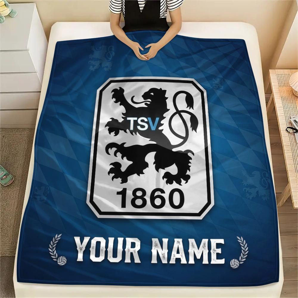 Custom Name 1860 München Flannel Blanket, High quality Comfortable for All Seasons, Home Decor, Warmth and Comfort