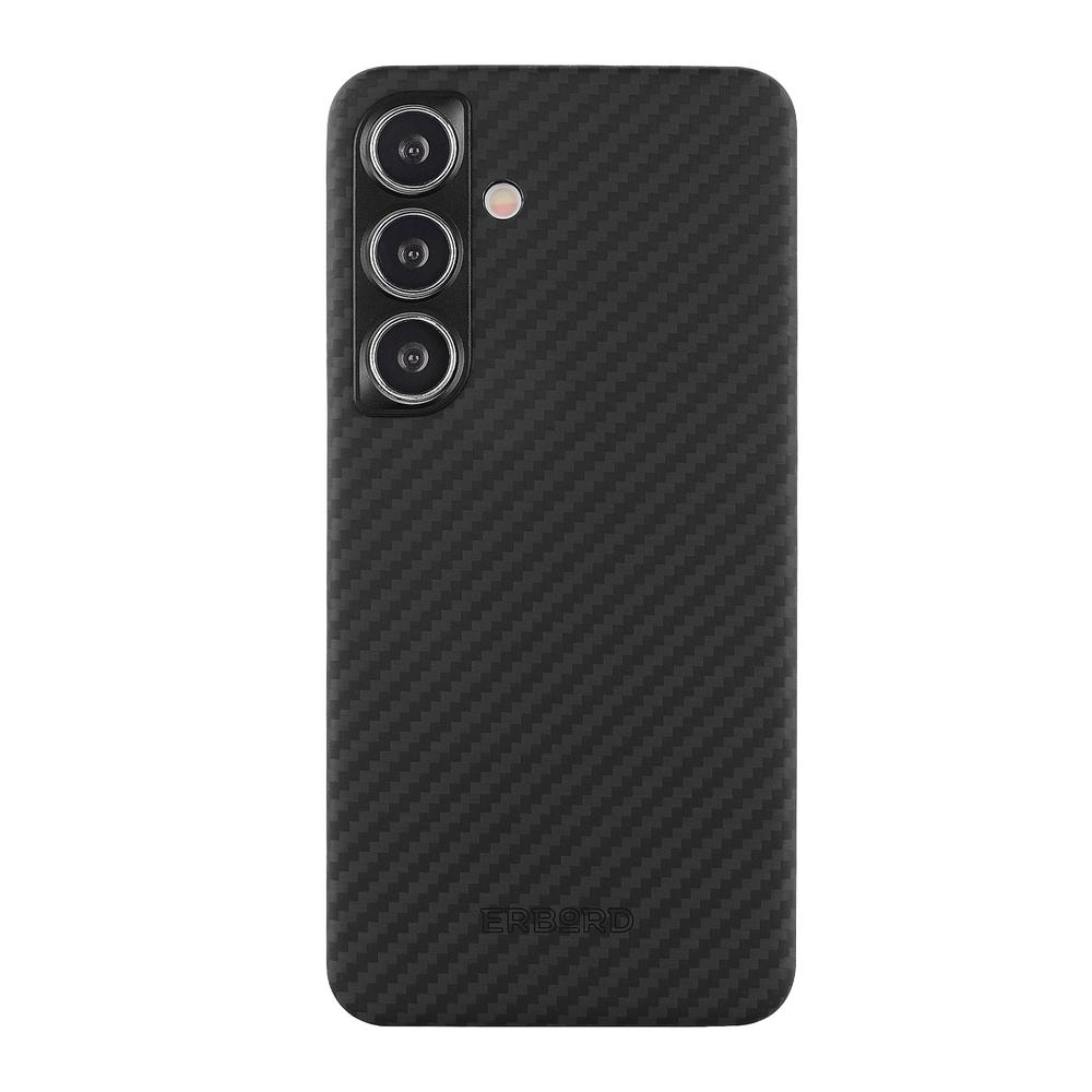 Samsung Galaxy S24 Case, ERBORD Full Kevlar, for MagSafe, Black