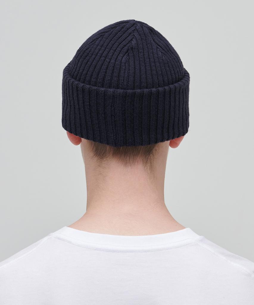MUSINSA STANDARD Bold Knit Beanie [Navy]