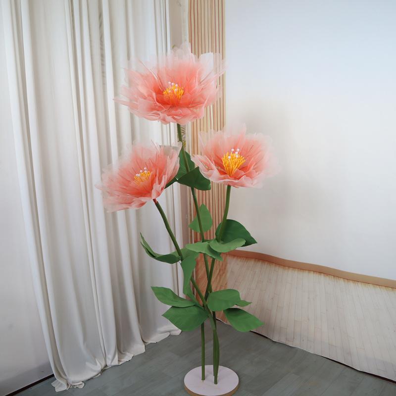 50 см Искусственный Реалистичный Пион Шелковый Большой Цветок Головка Украшение для Дома Вечеринки Искусственные Цветы