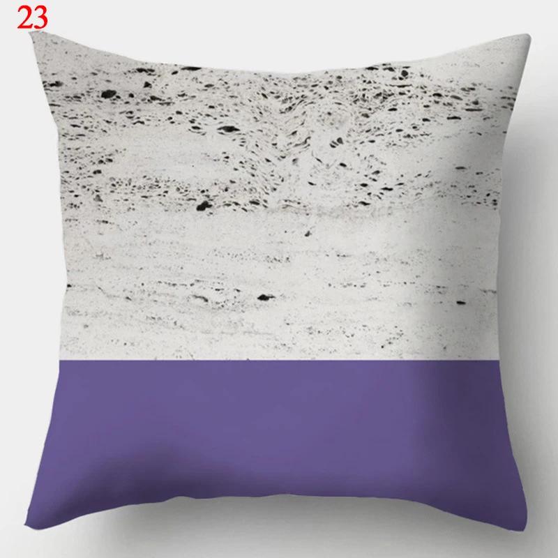 Purple Geometric Pillowcase Decorative Cushion Cover Home Sofa Decor Square Throw Pillow Covers 45*45 Pillowcases40x40cm 50x50