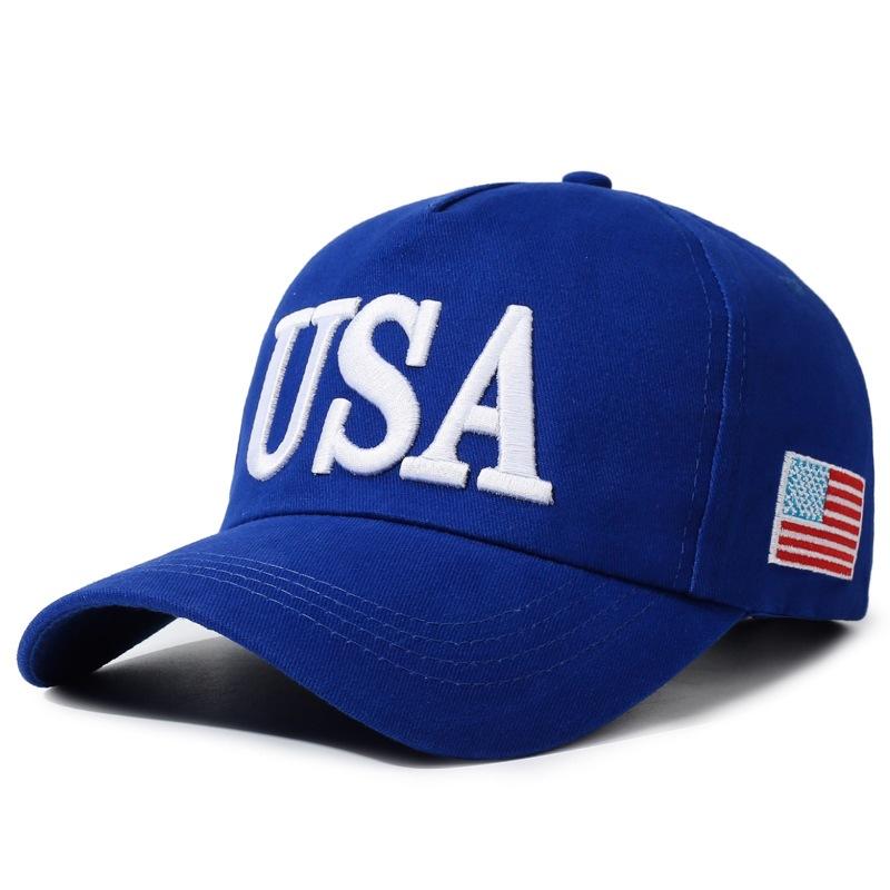 Hat SA outdoor flag cap American new letter U visor embroidered baseball cap