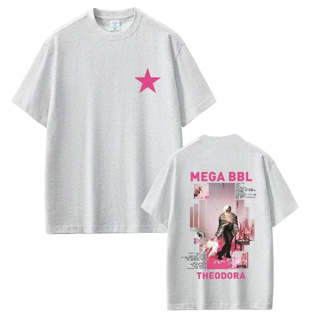 Rapper Theodora Mega Bbl Album Graphic Tshirts Unisex Wounisex Hip Hop Fashion Pop Music Streetwear Male Casual Vintage Cotton Tshirt