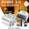 GL-SD-301P/001 Gledopto Triac AC Dimmer Zigbee 3.0 Ultra Mini LED Dimmable Push Switch App Voice Control Hu/e Tuya Alexa Smart
