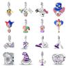 Magic Series Beaded Circus Clown Fun Pendant 925 Silver Bracelet Beads Exquisite