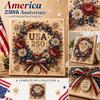 США 250 лет Памятный Цветочный Декор из Жемчужных Бусин DIY Набор для Домашнего Настенного Искусства 1776-2026 Годовщина Ручная Работа