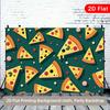 2D plane pizza fragment background indoor and outdoor party banners suitable for birthdays dance parties polyester fiber