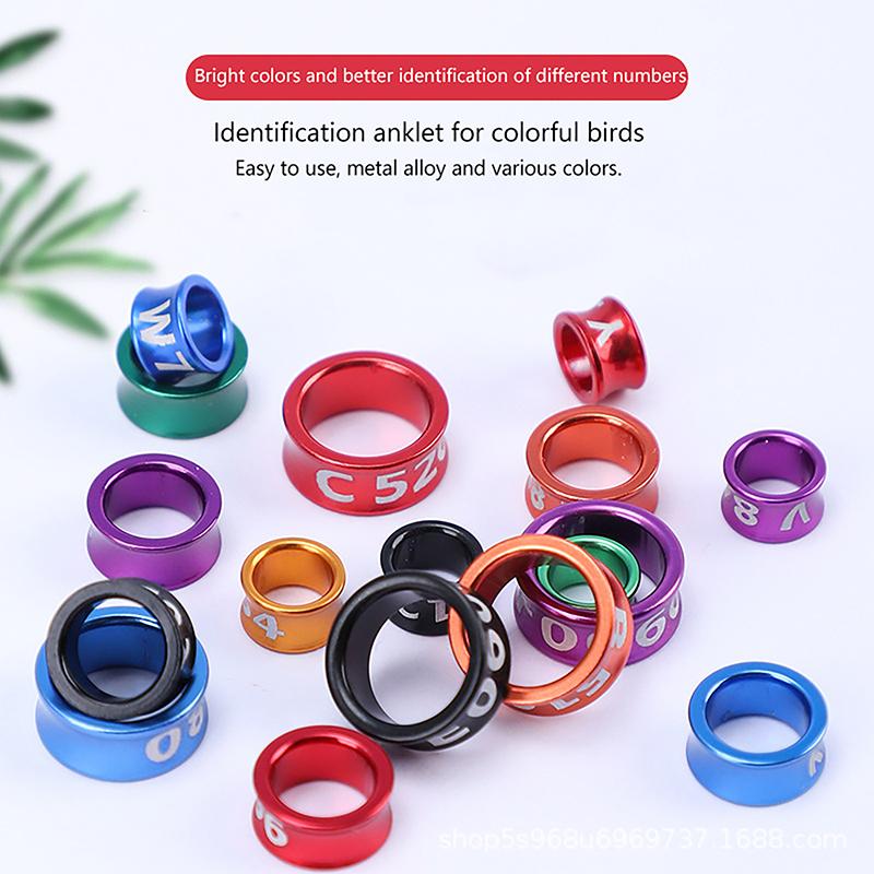 10 шт. сплава кольцо для ног птицы кольцо для ног голубей с пронумерованным инструментом для обучения полетам на открытом воздухе идентификационная этикетка для соревнований