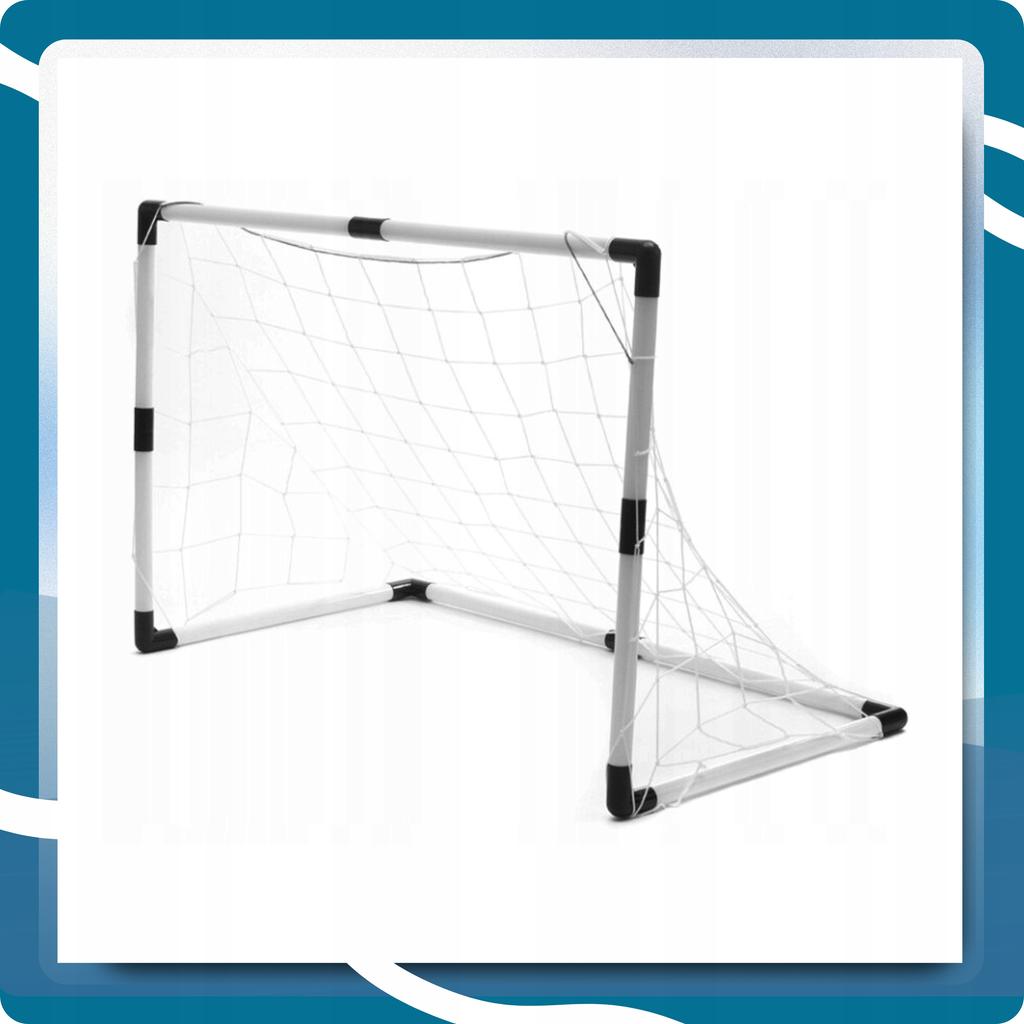 Large Football Goal 185x120cm or 2 Small Goals for Children + Ball, Pump
