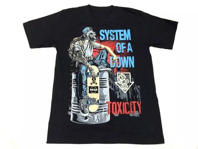 Винтаж System of a Down Toxicity Хлопок Черный Полный Размер Для Мужчин Футболка CM100 Унисекс Футболка