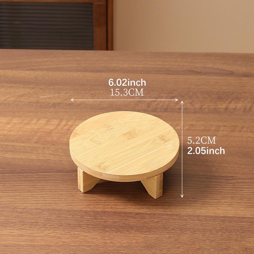 Wooden Planter Stand Desktop Potted Holder Multifunctional Modern Accessories Flower Pot Rack Small