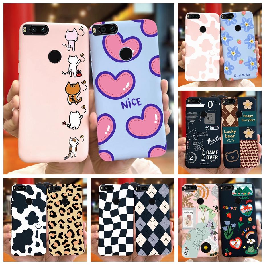 For Xiaomi Mi A1 (Mi 5X) Phone Case Lovely Pattern Macaroon Silicone Soft Back Cover For Xiaomi MiA1 Cases Funda Mi5X A 1 Bumper