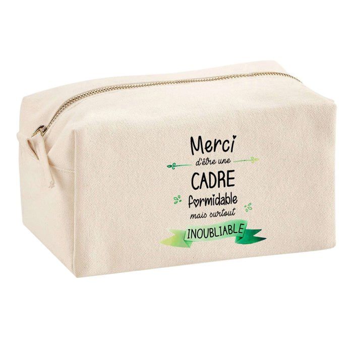Trousse multifonction Merci Cadre Inoubliable Femme Cadeau Anniversaire Collègue Remerciement | Trousse Scolaire Fournitures Bureau