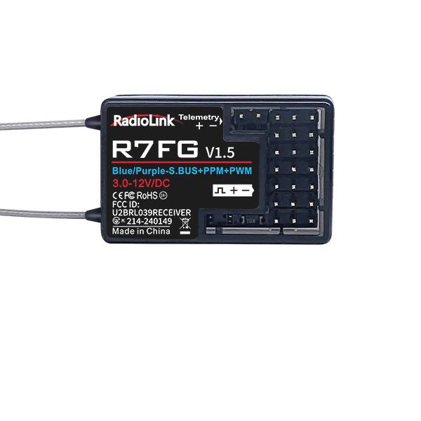 Hot Sale RadioLink 600 Meters FPV Control Distance Cars Boats Crawlers 7 Channels Dual Antennas RC Receiver R7FG for RC6GS V3