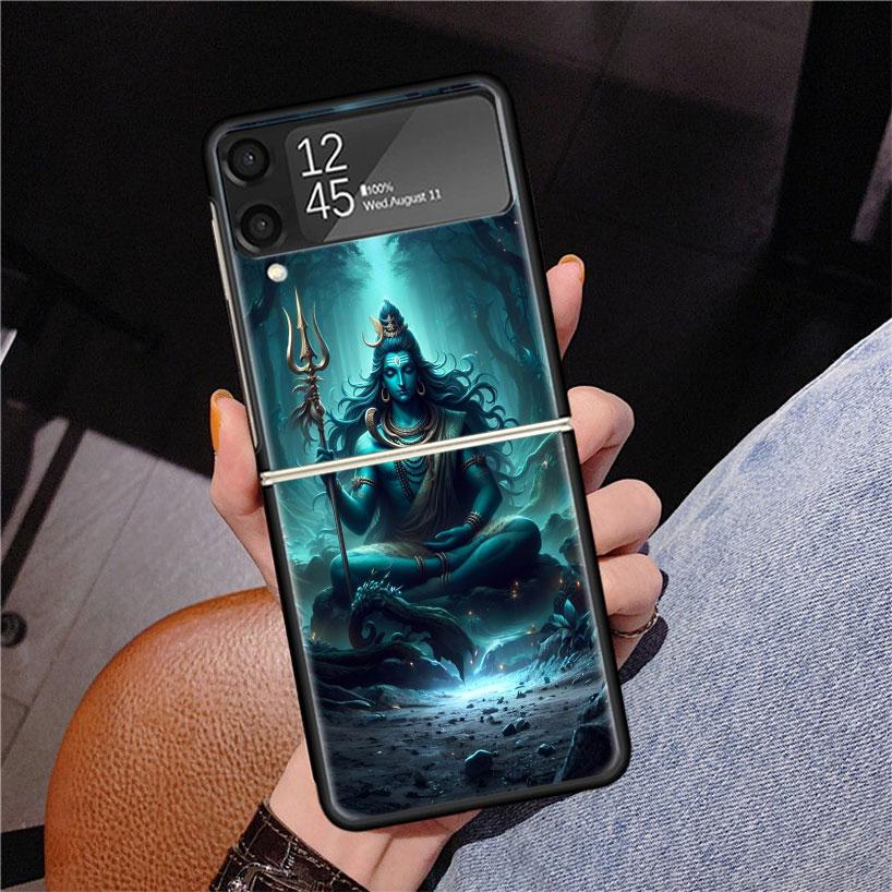 Lord Shiva Hindu God Buddha India Z Flip 7 Phnoe Case For Samsung Z Flip 6 5 4 3 5G Galaxy ZFlip7 ZFlip4 ZFlip5 ZFlip6 ZFlip3 Ph
