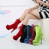 15 см Ботильоны на платформе с открытым носком на шпильке Обувь для Pole Dance Клубная одежда Большие размеры SY-A148