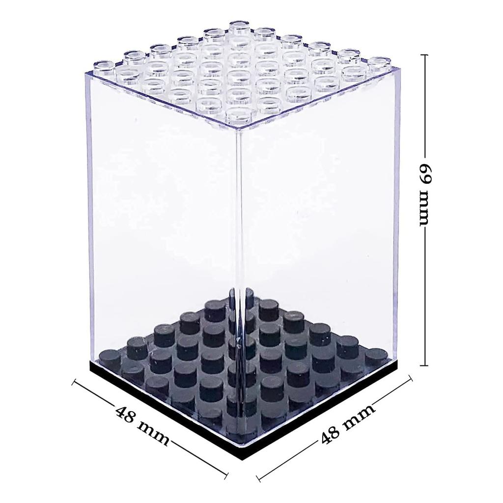 Acrylic Display Case Compatible for Lego Minifigure, Building Block Toy Model, Dustproof Display Case,Action Figure Toys Storage