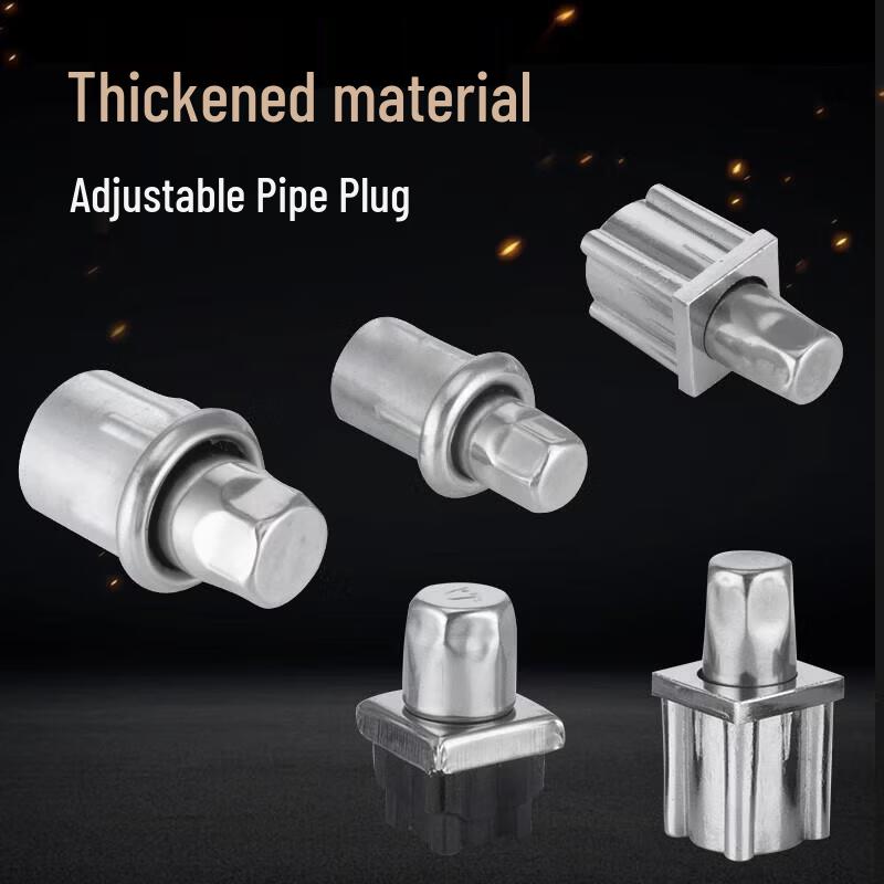 Jundingying Stainless Steel Adjustable Leveling Feet for 38x38mm Square Tubes