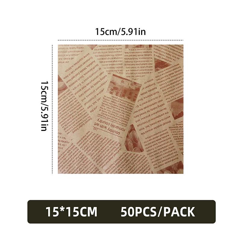 50/100 шт. маслостойкая бумага для упаковки сэндвичей, бургеров, хлеба, жареной пищи, фритюрницы, бумажные коврики для тарелок, аксессуары