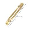 1PC Metal Corsage Brooch Pearl Chain Sweater Cardigan Clip Shawl Buckle Anti-Slip