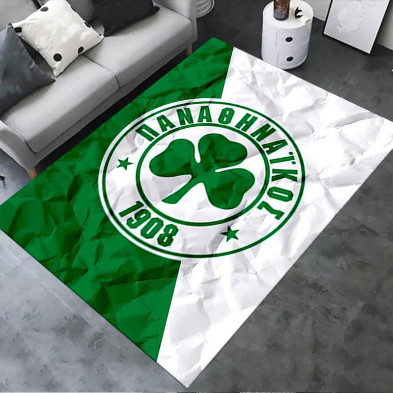 2026 NEW Panathinaikos Football Carpet Rug for Living Room Bedroom Home Sofa Decoration,Kids play Non-slip Floor Mat