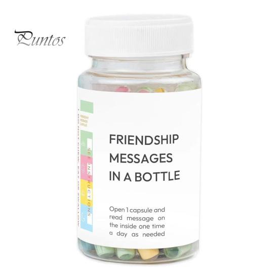 Love Capsule Jar Set Positive Messages In A Bottle Love Notes Capsules with Jar Positive Affirmation Gifts for Women Stress Relief Self Care Health