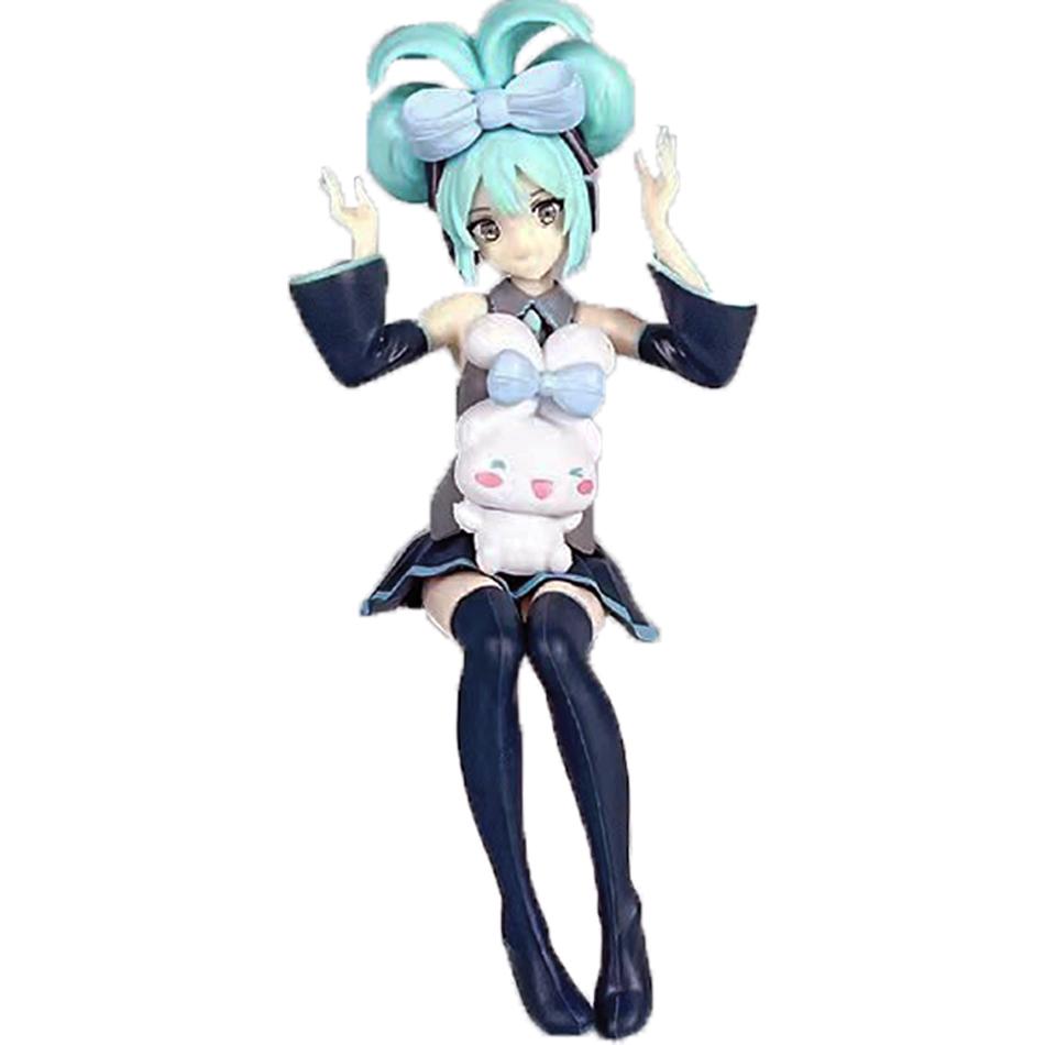 Маленький Дьявол Хатсунэ Мику Милый Сидящая Красавица Девушка Орнамент Украшение для Автомобиля Приспособление для Приготовления Лапши Быстрого Приготовления Украшение для Компьютерного Корпуса Орнамент