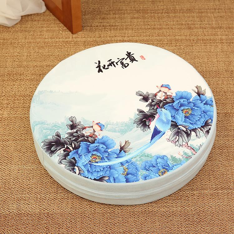 Китайский футон для йоги, медитации, футон, пуф, толстый коврик для поклонения Будде, татами для эркера, подушка для сиденья, табурет, напольный коврик