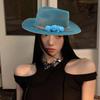 Шерстяная шляпа-панама Homburg Экзотическая шляпа для женщин и мужчин Фотореквизит в стиле вестерн для мужчин и женщин Унисекс Головной убор