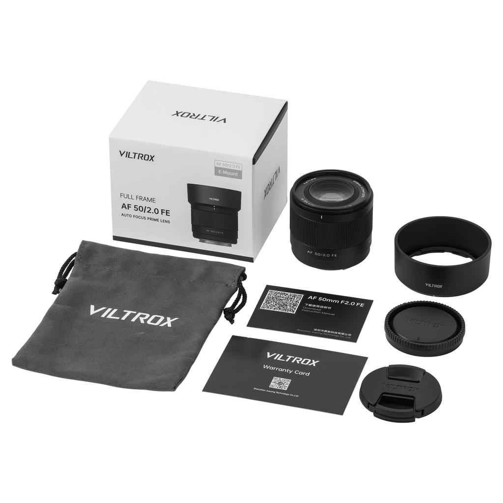 VILTROX AF 50mm FE Lens for Sony Standard prime Lightweight design F2.0 E-mount, Full-frame compatible, lens, (approx. 200g)