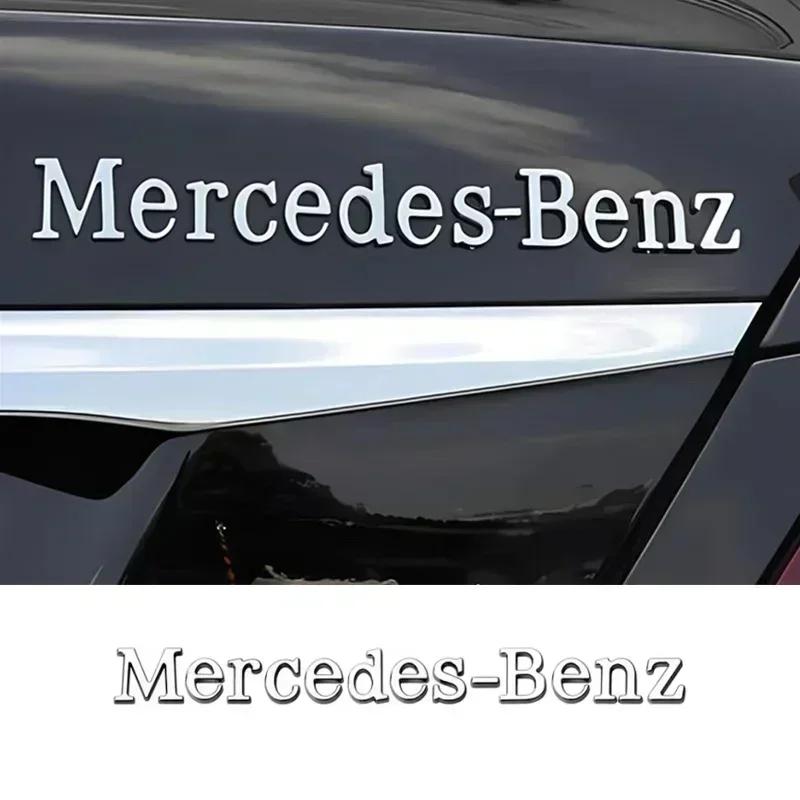 XEKV4 3D ABS Логотип Mercedes Benz Боковой значок на кузов автомобиля Наклейка на задний багажник для Mercedes Benz B/C/E/S Класса A Класса C200L GLC GLK CLA
