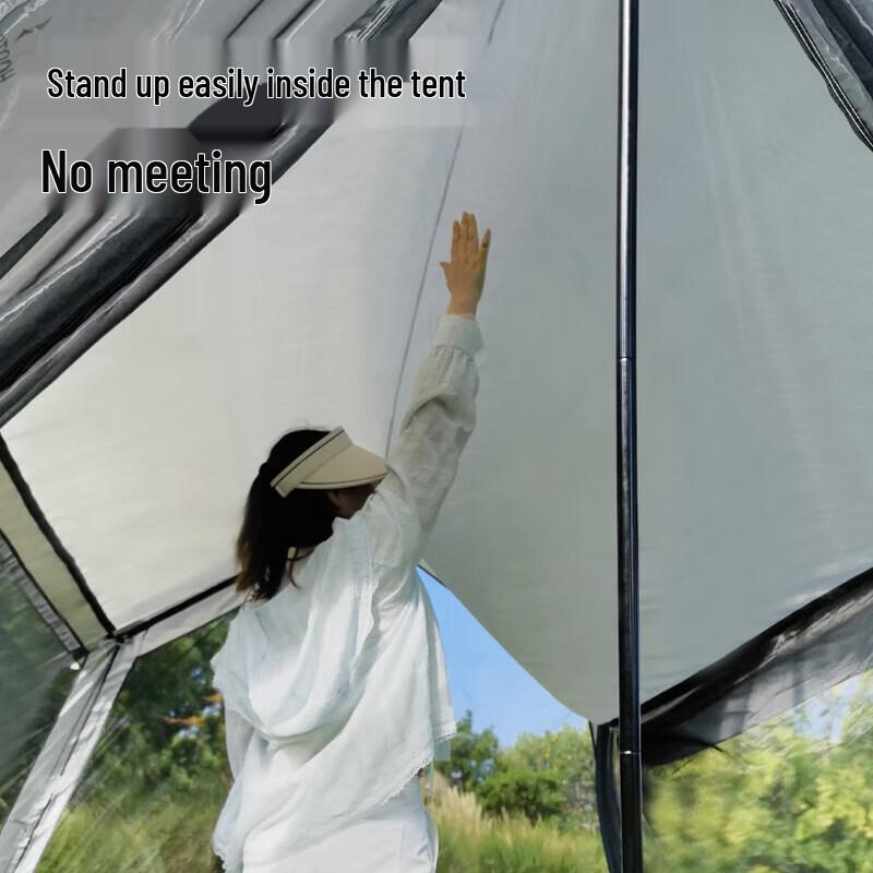Hexagonal Outdoor Camping Canopy with Detachable Mosquito Net