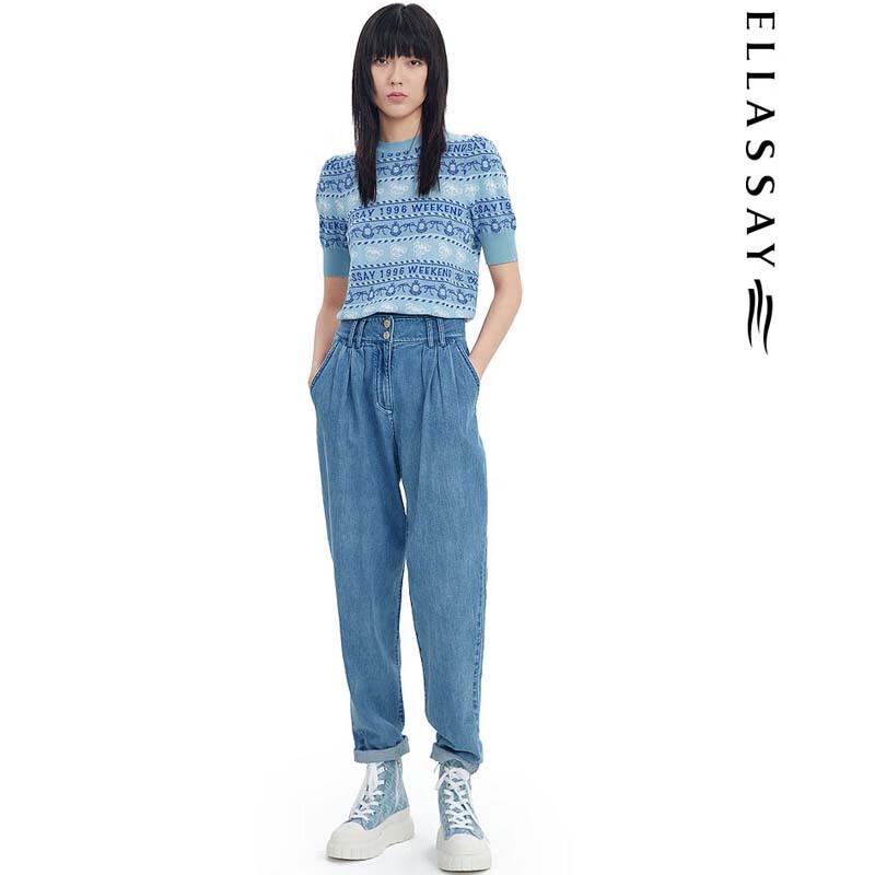 ELLASSAY Женский вязаный свитер в морском стиле EWW331M02600