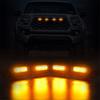 4Pcs Car Smoke Lens LED Grille Light Kit Amber Lamp For 2020-2021 Toyota Tacoma