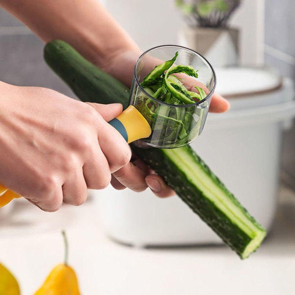 Cucumber Multifunctional Stainless Steel Kitchen Manual Remover Cutter Storage Peeler Grater