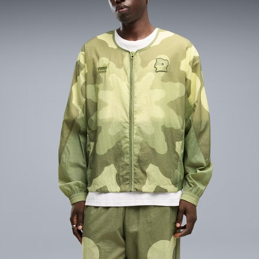 Puma X Cote Divoire Коллаборация Salehe Bembury King Ретро Свободный крой На молнии Ветровка Мужские куртки 635123-25