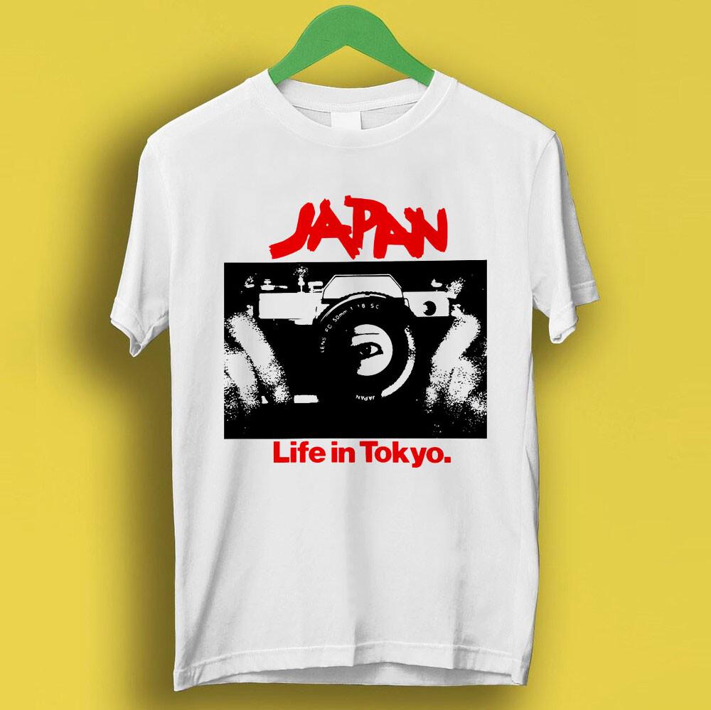 Япония Sylvian Life В Токио 80-е Музыка Синт-поп Новая волна Подарок Футболка T-shirt P1564