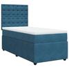 Maison Exclusive - Sommier à lattes de lit avec matelas bleu 90x200 cm velours