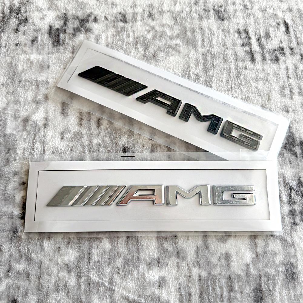 For AMG Mercedes Benz A B C E G CLA W211 W203 W204 W210 accessories 1pcs 3D AMG Car Rear Trunk emblem Decal Letters Sticker AI1