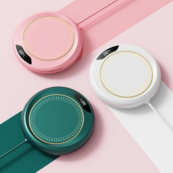 Подогреватель для кружек, электрическая подставка для кофейной чашки с подогревом и 3-температурными настройками, водонепроницаемая USB-подключаемая грелка для чашки с водой, подключаемая к сети