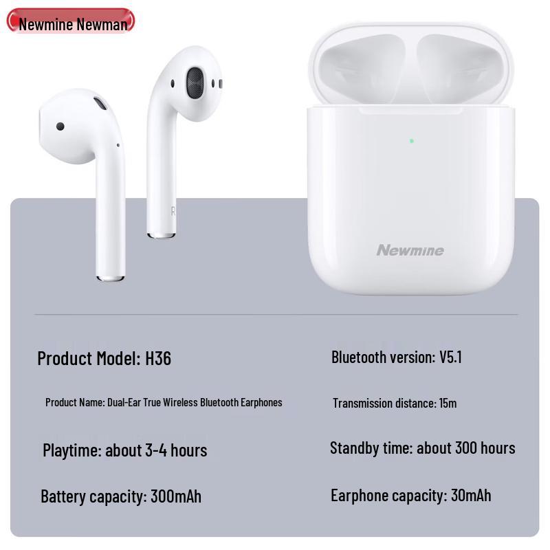 Полностью беспроводные Bluetooth-наушники Newman H36