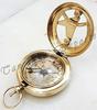 Морской компас с солнечными часами, латунный кнопочный компас, морской карманный компас, ручная работа