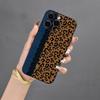 Чехол для iPhone 15 с леопардовым узором, комплексной защитой линз и защитой от падений.