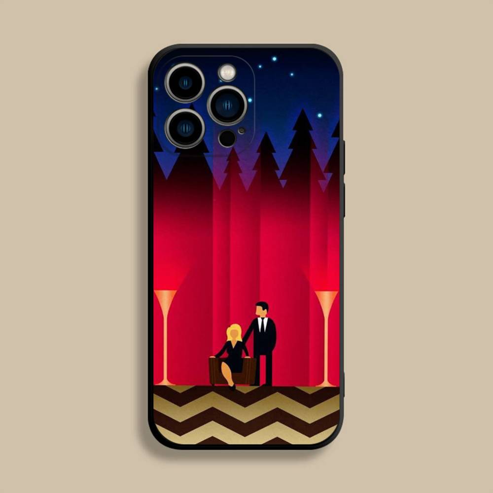 Twin Peaks Fire Walk With Me Phone Case For iPhone 17,16,15,14,13,12,Pro,Max,Plus,E,SE4,Air,Mini Black Soft Cover
