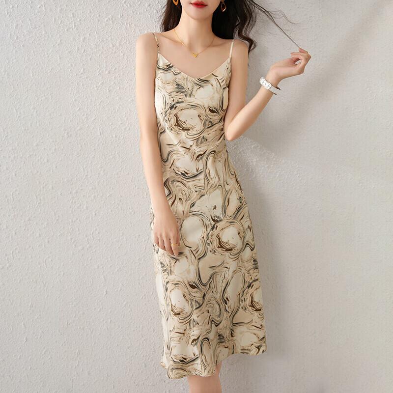 French Style Floral Suspender Dress
