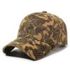 Индивидуальная летняя повседневная камуфляжная бейсболка, тактическая шляпа для улицы для мужчин и женщин, серая, винтажная, стираная, хлопковая, тракер