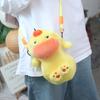 Persimmon Capybara Plush Crossbody Bag Phone Pouch Cartoon Plush Shoulder Bag Stationery